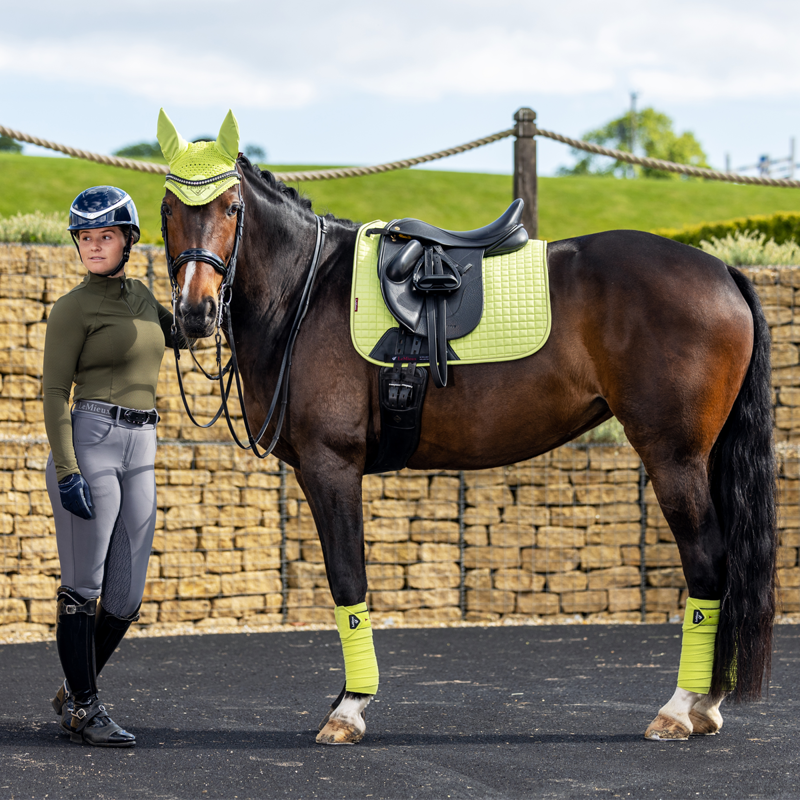 LeMieux Suede Dressage Square - Kiwi-1